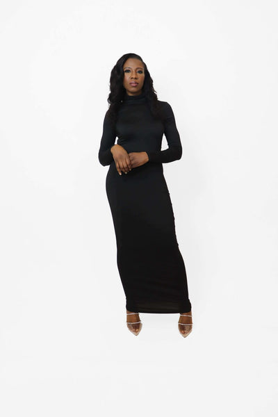 Our Supple Long Sleeve Turtle Neck Dress
